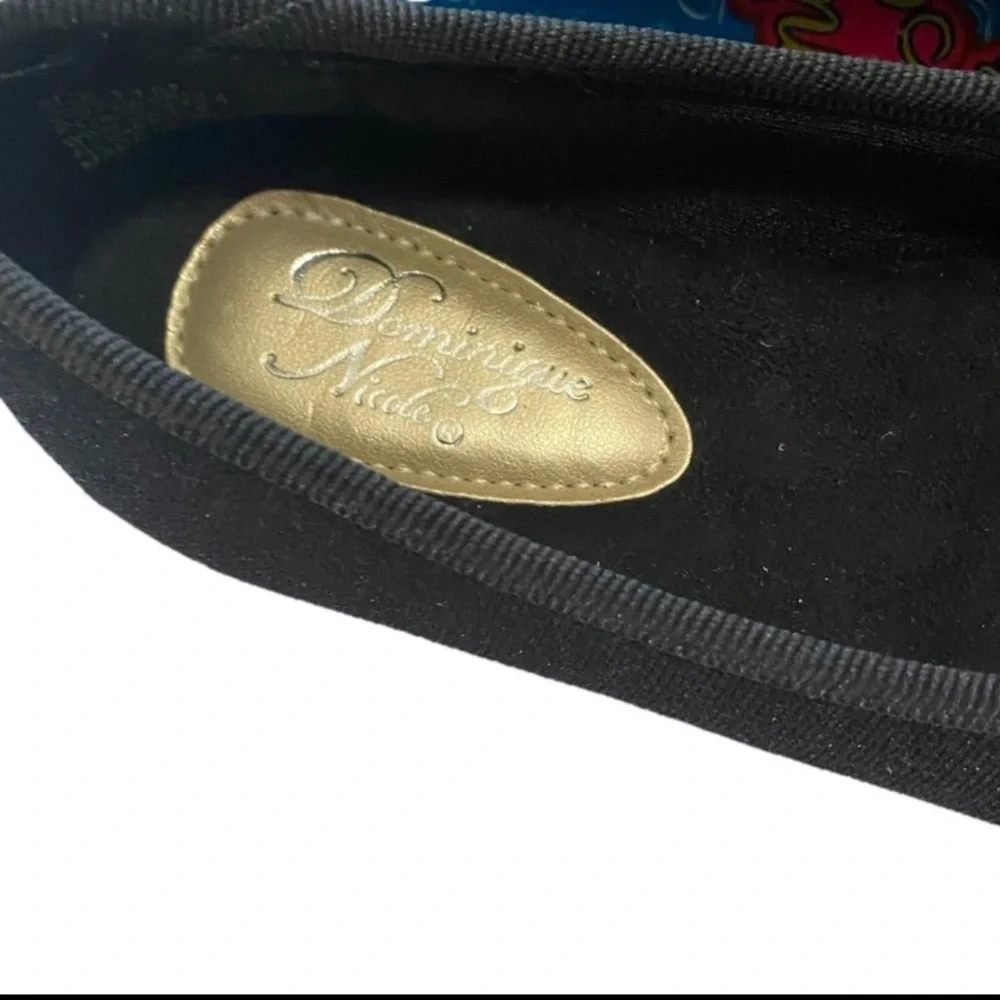 Dominique Nicole Size 11 Black Sparkly Bow Ballet Girls Flats Shoe Brand New NWT